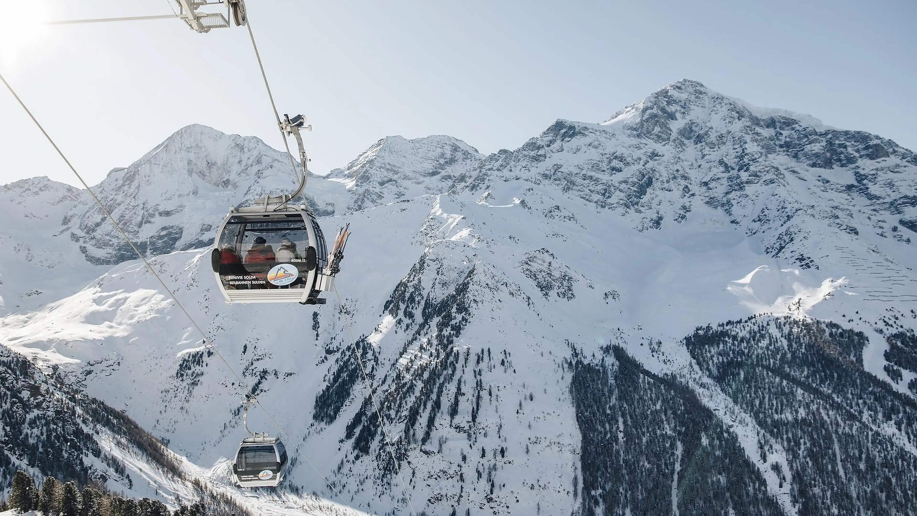 Winter im Skigebiet Sulden