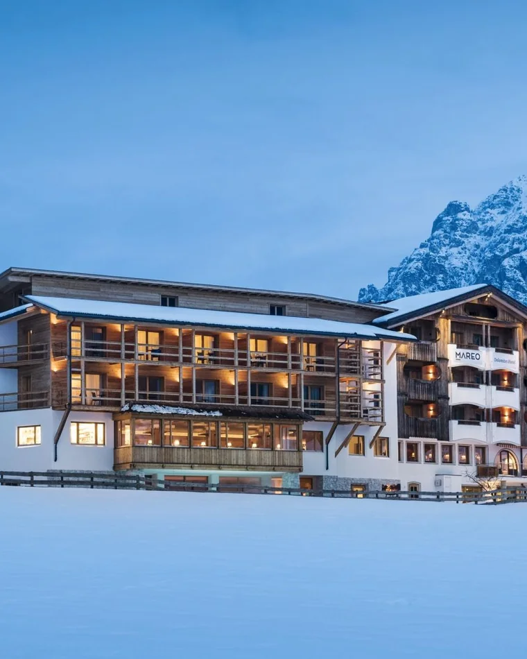 Hotel Mareo Dolomites in St. Vigil in Enneberg im Winter